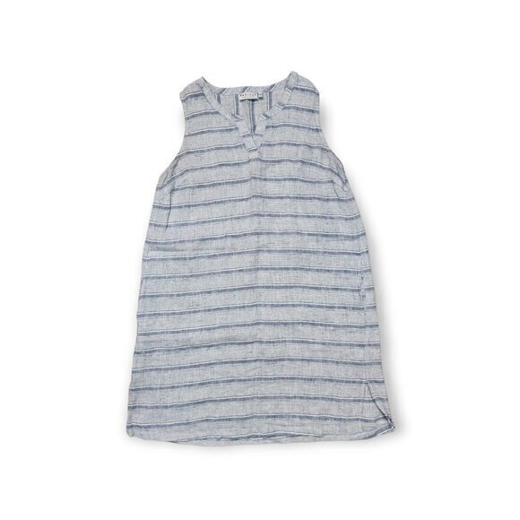 Habitat 100%‎ Linen Striped Dress Womens Medium - Picture 1 of 11